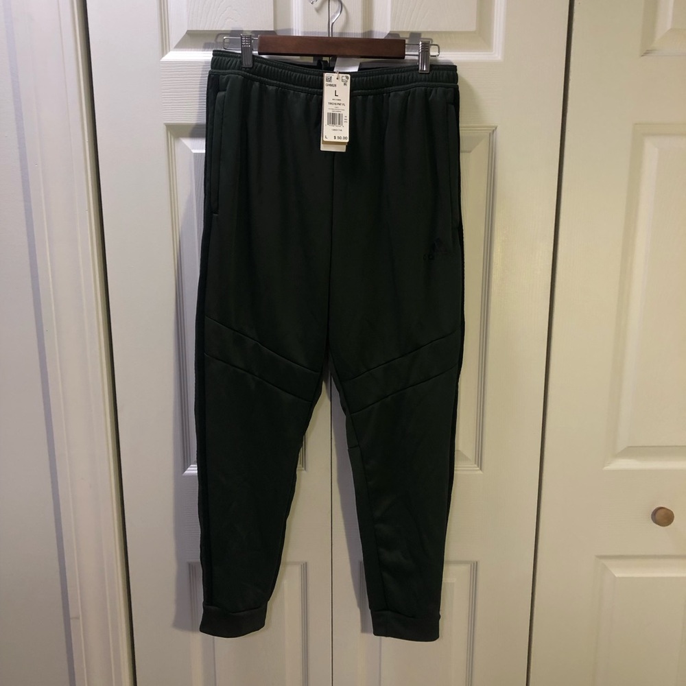 COPY - adidas Tiro 19 heavyweight track pants. Size Large, NWT. Legend earth
